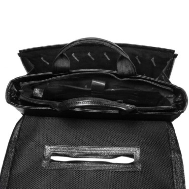 Портфель кожаный Desisan 1315-01 черный гладкий