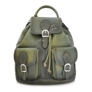 Pratesi BVS345 - Backpack Caporalino in cow leather Bruce Dark Green