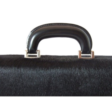 Pratesi CNE317/7 - Machiavelli/7 Cavallino Briefcase 24H in real leather Cavallino Black