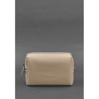 Leather cosmetic bag 3.0 Light beige