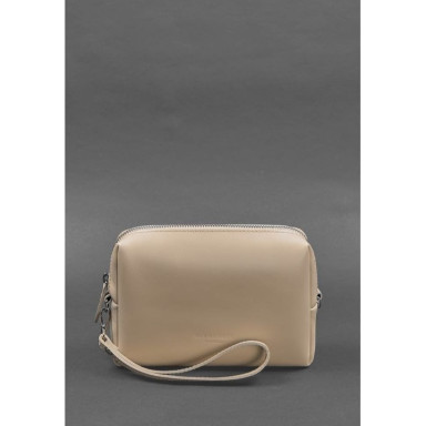 Leather cosmetic bag 3.0 Light beige