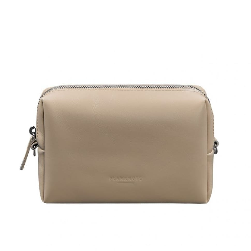 Шкіряна косметичка-несесер 3.0 Світло-бежева
