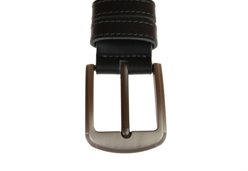 Ремінь чоловічий шкіряний джинсовий одна строчка SULLIVAN RMK-44 (7.5) 115-150 см чорний