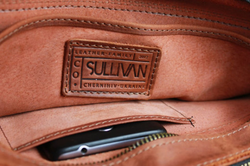 Сумка чоловіча для документів велика шкіряна А4 SULLIVAN 74225(50) світло-коричнева