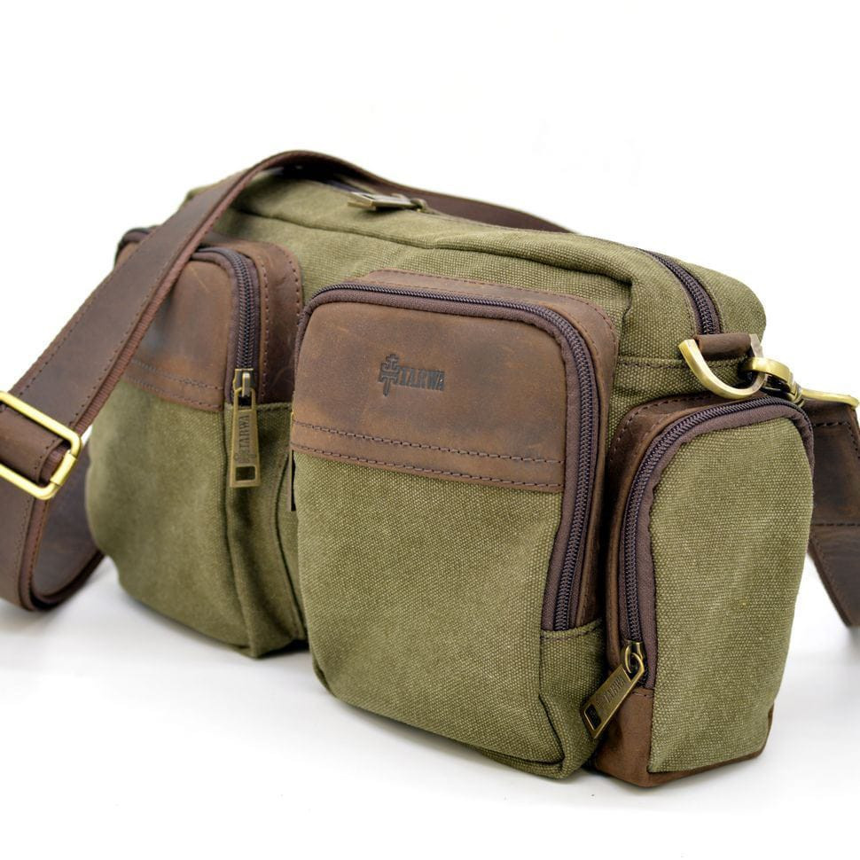 Сумка чоловіча мікс парусини канвасу і шкіри RH-3941-4lx TARWA