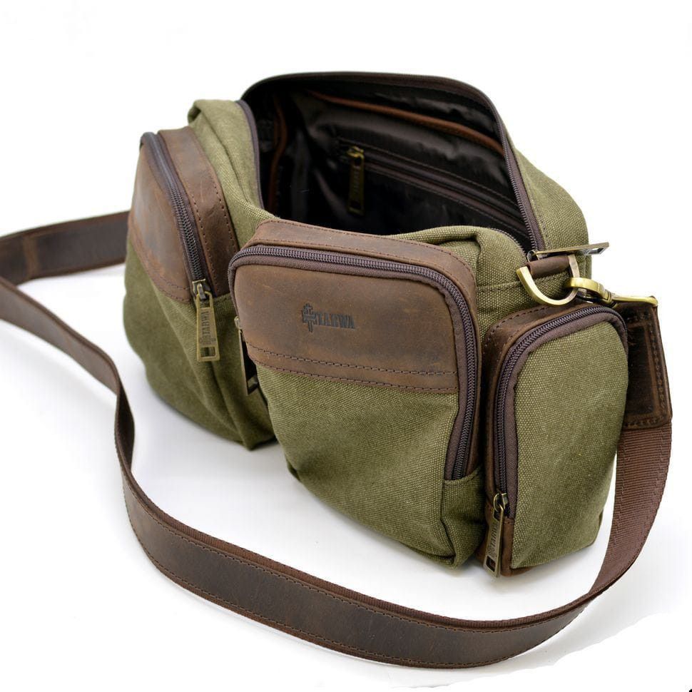 Сумка чоловіча мікс парусини канвасу і шкіри RH-3941-4lx TARWA