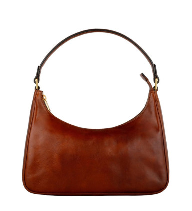 Leather Hobo Bag for Women – The Bluest Eye - Cognac Brown Matte color - Time Resistance 5247001
