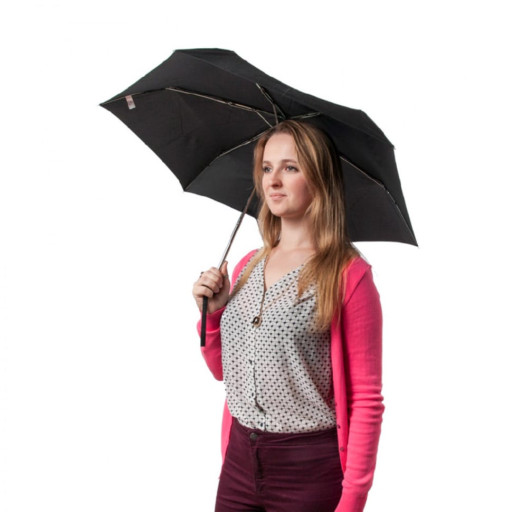Парасолька Fulton Miniflat-1 L339 Black (Чорний)