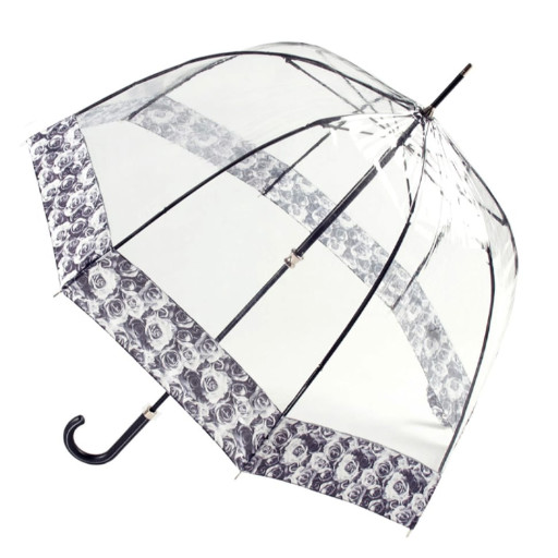 Парасолька-тростина жіноча Fulton Birdcage-2 Luxe L866 Photo Rose (Розы)