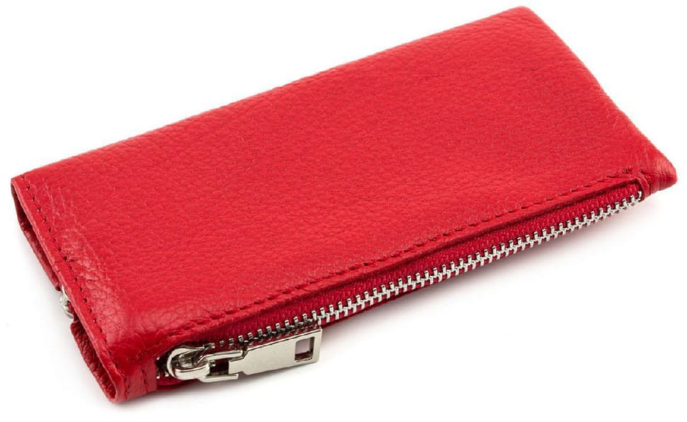 Червона шкіряна ключниця гаманець Marco Coverna 017-2