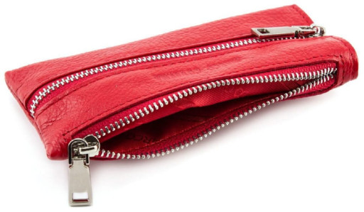 Червона шкіряна ключниця гаманець Marco Coverna 017-2