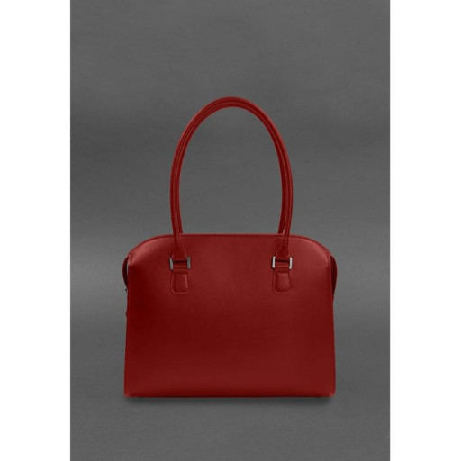 Жіноча шкіряна сумка Business червоний Краст