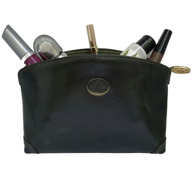 Leather cosmetic bag Topkapi 3408 verde green