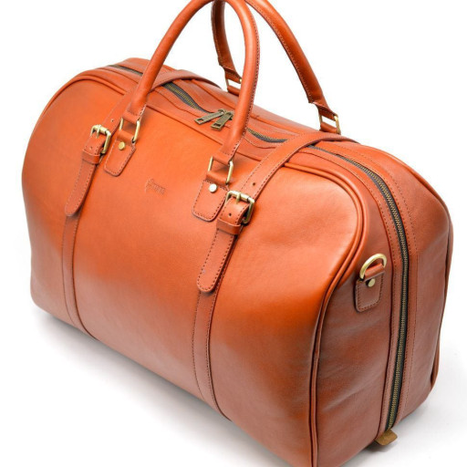 Велика яскрава дорожня сумка з телячої шкіри TB-1133-4lx TARWA