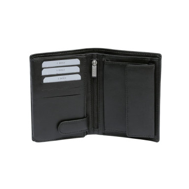 Leather wallet Cortina 5031 nero black