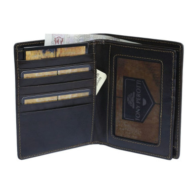 Leather wallet Italico 2310 moro brown