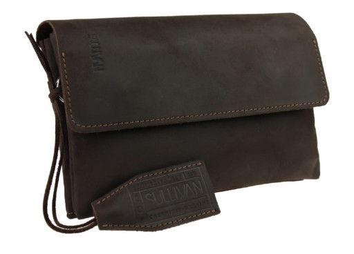 Сумка чоловіча маленька барсетка клатч SULLIVAN 3223 (32) коричнева