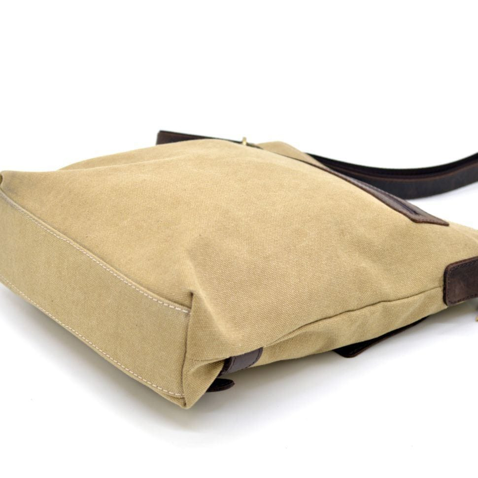 Сумка через плече в комбінації канвас і шкіри RС-0040-4lx TARWA