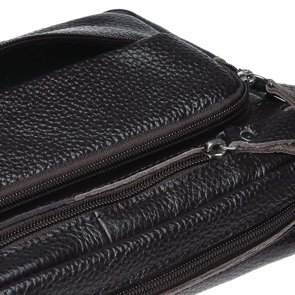 Чоловіча шкіряна сумка через плече Keizer K1010-brown