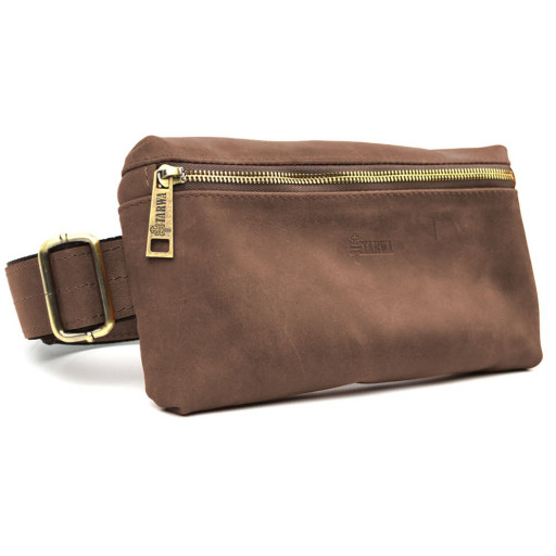 Сумка чоловіча напоясна (через плече) невелика TARWA Коричневий (RС-1818-3md)