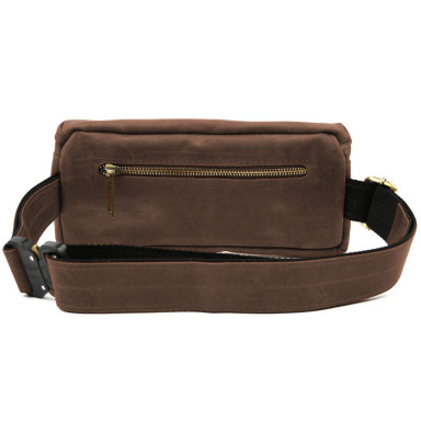 Men's waist bag (over the shoulder) small TARWA Brown (RC-1818-3md)