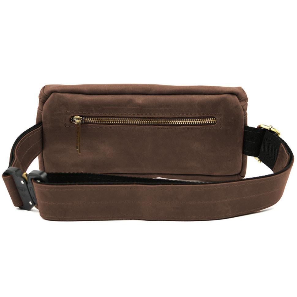 Сумка чоловіча напоясна (через плече) невелика TARWA Коричневий (RС-1818-3md)