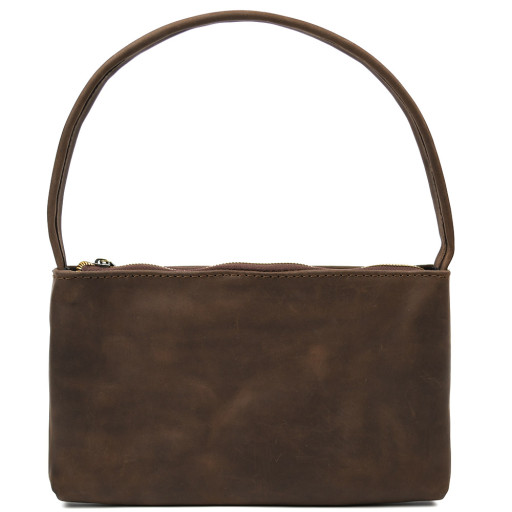 Шкіряна жіноча сумка хобо TARWA RC-hobo-4lx коричневий крейзі