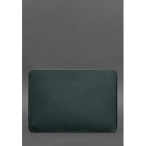 Чохол із натуральної шкіри для MacBook 13 дюйм Зелений Краст