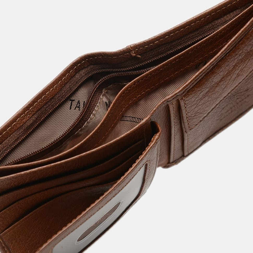 Чоловічий шкіряний гаманець V1T120D-33-BE-lightcoffee