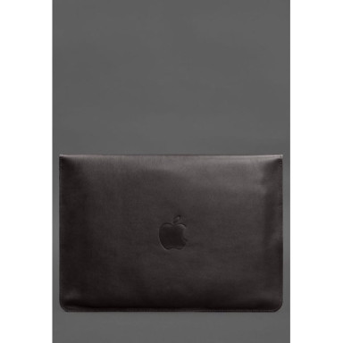 Leather Magnetic Sleeve Case for MacBook Pro 15 (2023) Dark Brown