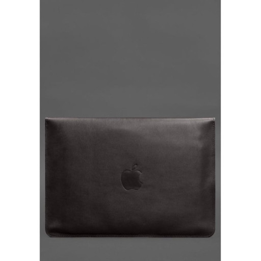 Шкіряний чохол-конверт на магнітах для MacBook Pro 15 (2023) Темно-коричневий