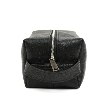 Leather vanity case cosmetic bag TARWA FA-8033-4lx black flotar
