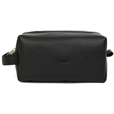 Leather vanity case cosmetic bag TARWA FA-8033-4lx black flotar
