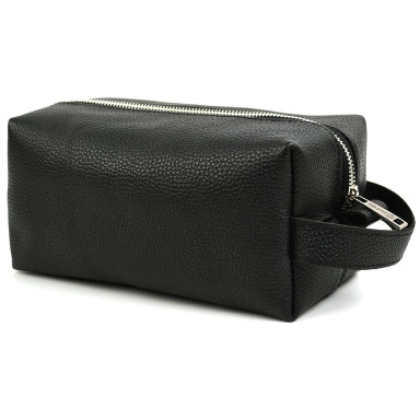 Leather vanity case cosmetic bag TARWA FA-8033-4lx black flotar