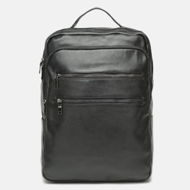 Men's leather backpack Keizer K1519-black