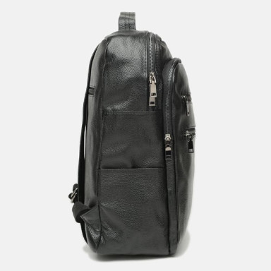 Men's leather backpack Keizer K1519-black
