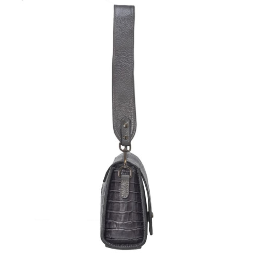 Сумка жіноча шкіра Tony Bellucci 0552-359 сірий кроко