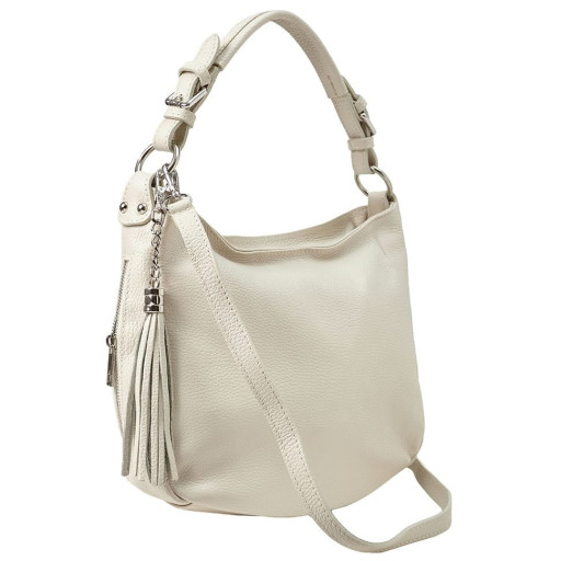 Шкіряна жіноча сумка Virginia Conti (Італія) - VC02457beige