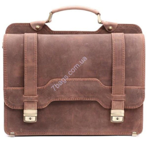 Чоловічий портфель зі кінської шкіри Crazy Horse SPS3