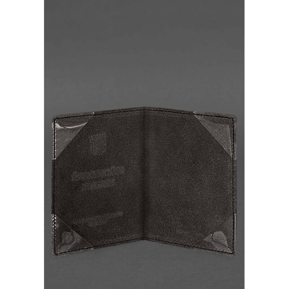 Шкіряна обкладинка для військового квитка (під військово-обліковий документ) 7.4 А5 темно-коричнева