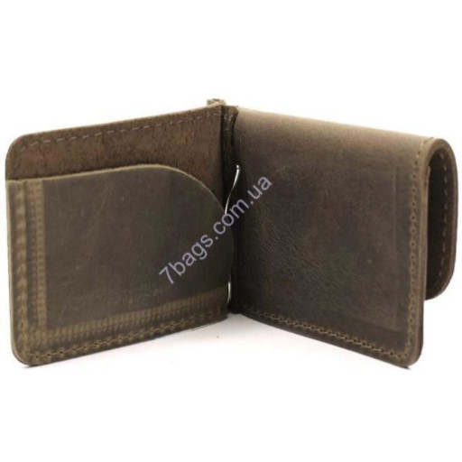 Елегантний шкіряний затиск для банкнот бренду Мануффато