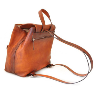 Pratesi BCO119 - Gaville Backpack in cow leather Bruce Cognac