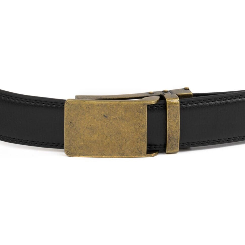 Шкіряний ремінь для чоловіків Vintage 20721 Чорний