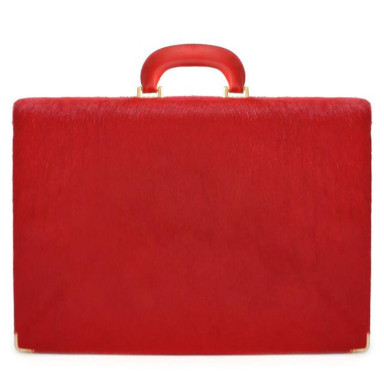 Pratesi CCL317/7 - Machiavelli/7 Cavallino Briefcase 24H in real leather Cavallino Cherry