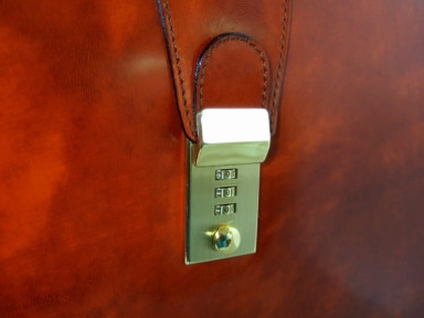 Pratesi RVE120/B - Brunelleschi Big Briefcase for Laptop in cow leather Radica Green