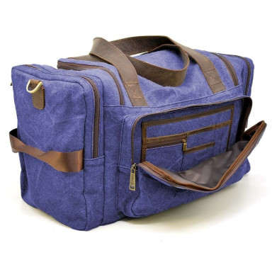 Travel bag made of canvas and horse leather RKc-5915-4lx from TARWA