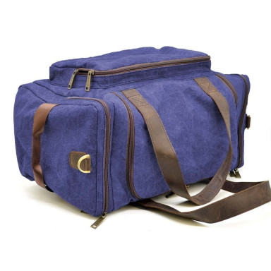 Travel bag made of canvas and horse leather RKc-5915-4lx from TARWA