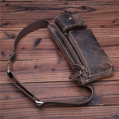 Bexhill brown leather belt bag bx3616