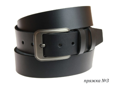 Ремень кожаный джинсовый SULLIVAN  112-31(7) 115-150 см черный