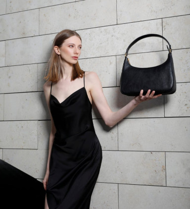 Leather Hobo Bag for Women – The Bluest Eye - Black color - Time Resistance 5246901